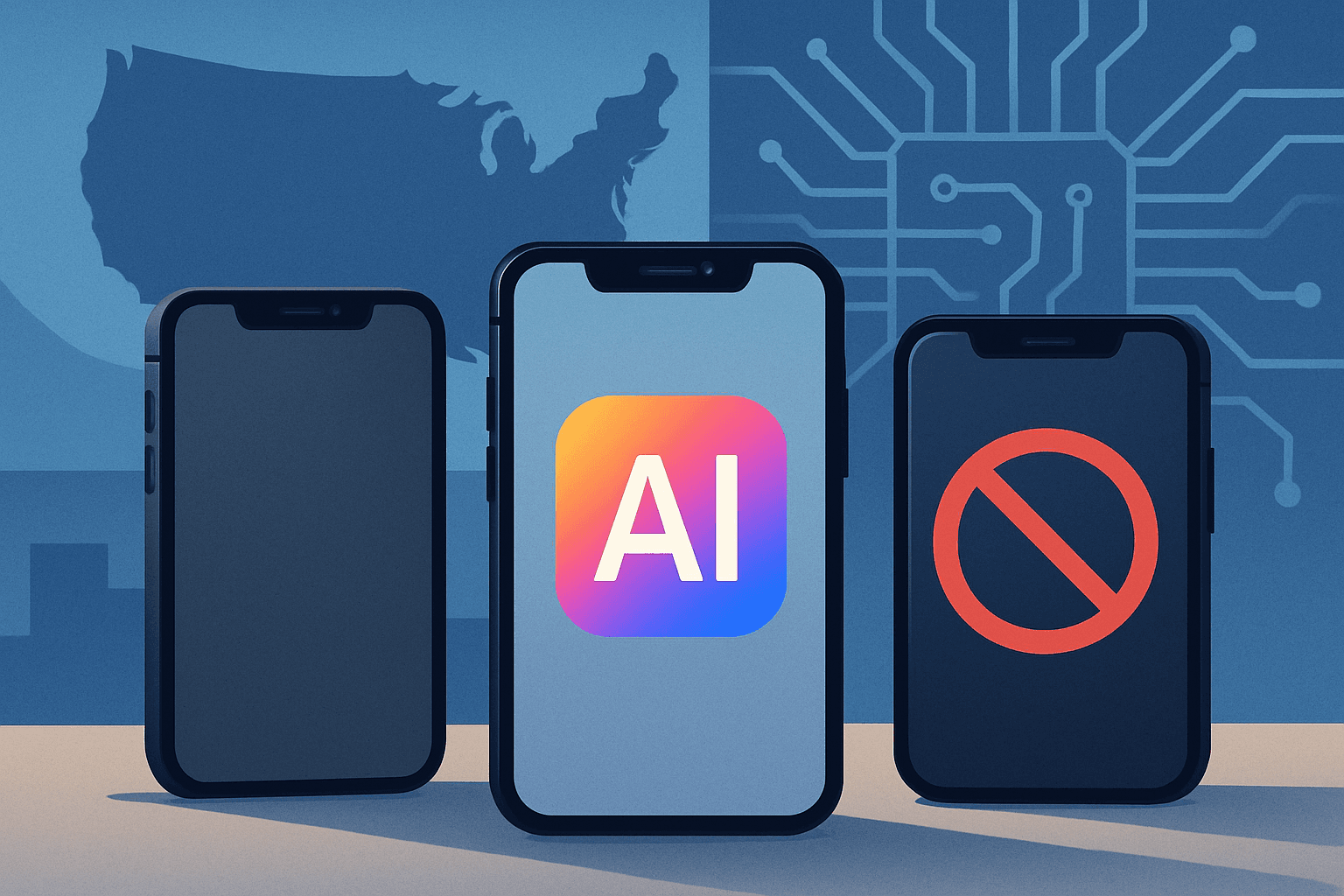 AI-generated illustration accompanying the story: iOS 27 works on these iPhones, but Siri AI has stricter requirements
