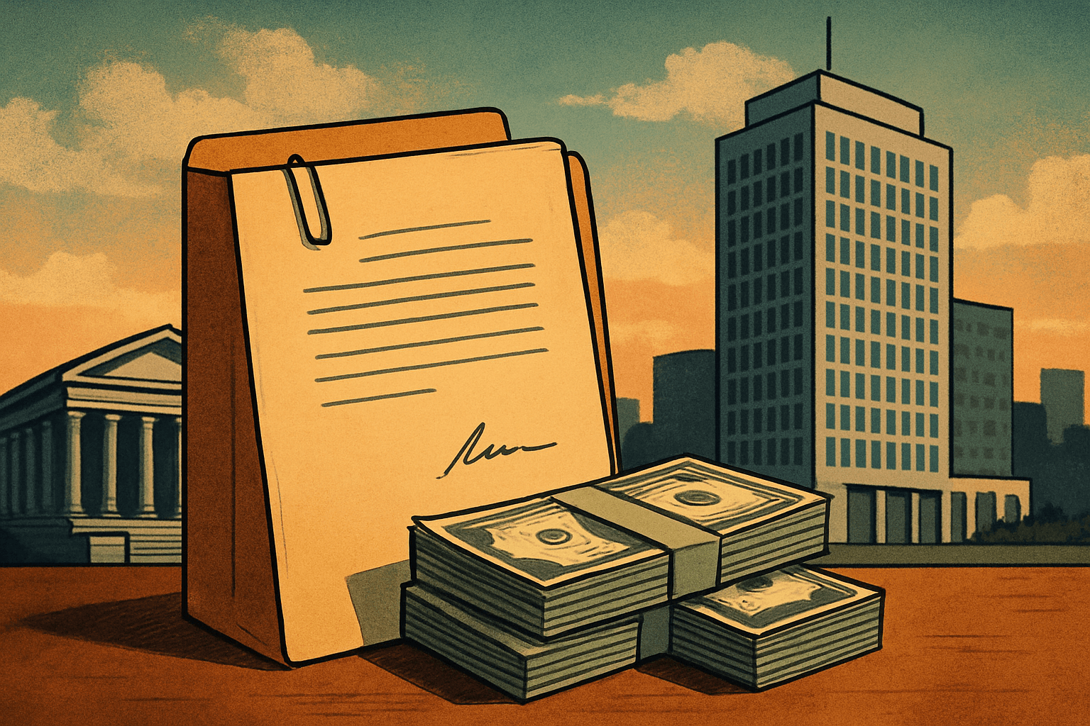 AI-generated illustration accompanying the story: Salesforce to Acquire Braze in Proposed $5.66 Billion Deal