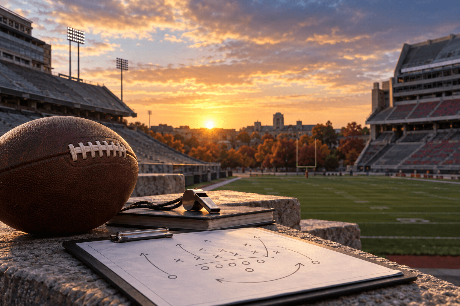 AI-generated illustration accompanying the story: Lincoln Riley reiterates commitment to USC amid questions about his future